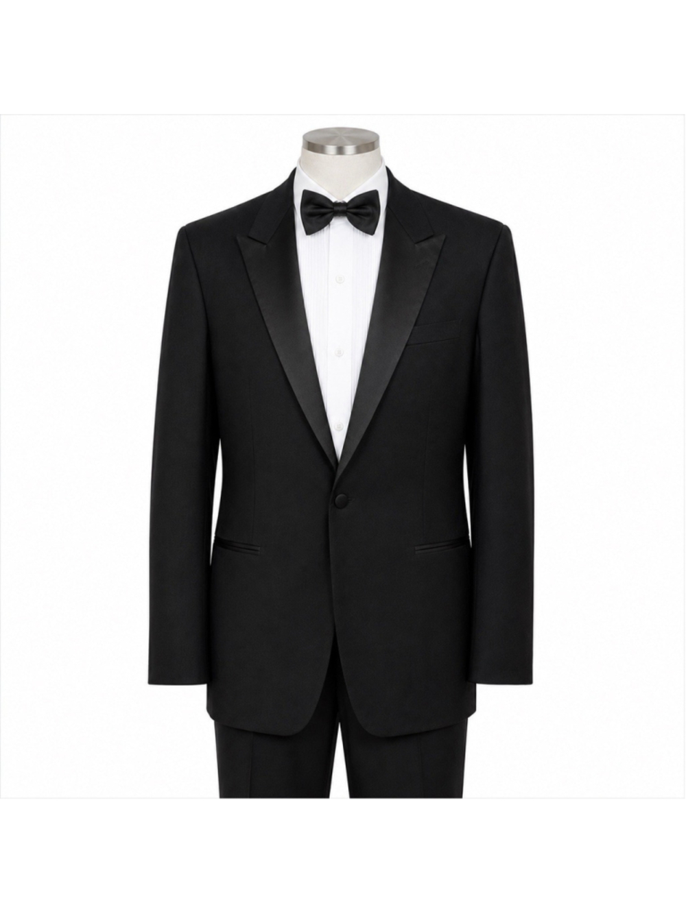 VTG Christian Dior Monsieur Tuxedo Jacket Satin Lapel Union Made USA 43L